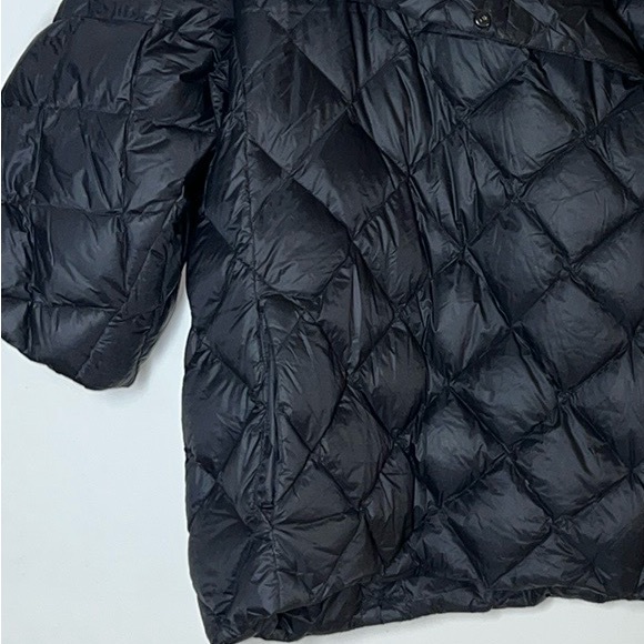 Ralph Lauren Quilted Puffer Coat 3/4 Sleeve Sz 2XL Black Kimono Down Funnel Neck - Picture 2 of 10